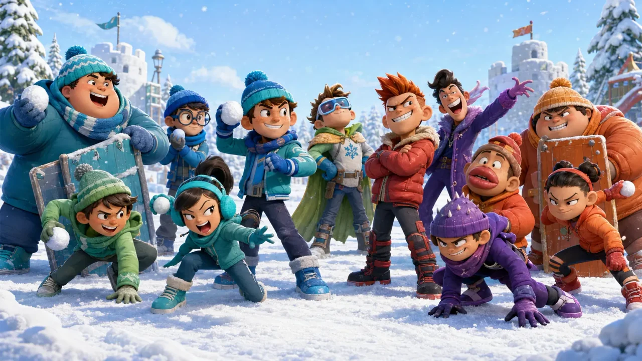 Snowball Fight roster official media still